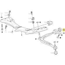 Heropar Bmw E36 ve Z3 Uyumlu Salıncak Burcu Dolu Tip Febi Oem No 31129064875