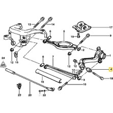 Heropar Bmw E36 E46 ve X3 Uumlu Dk Arka Salıncak Burcu 33326770786