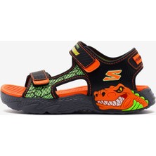 Skechers S-Lights: Creature-Splash Büyük Erkek Çocuk Siyah Işıklı Sandalet 400614L Bkor