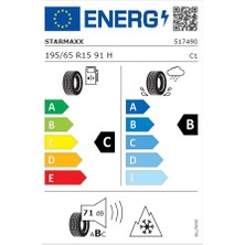 Starmaxx 195/65 R15 91H Polarmaxx Oto Kış Lastiği (Üretim Yılı:2024)