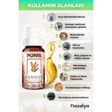 Hava Nemlendiriciler Için Uçucu Oda Koku Yağı Esansiyeli Sandal 10 Ml.