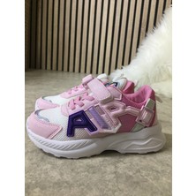 Nstil Günlük Erkek Kız Çocuk Sneaker Lastik Bağcıklı Cırtlı Hafif  Nefes Alabilen Spor Ayakkabı 080