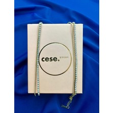 Celeste Shine Su Yolu Düğüm Model Zirkon Taşlı Paslanmaz Çelik Kolye