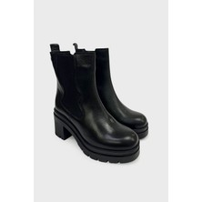 Venüs 2351305 Siyah Deri Bot