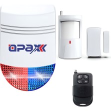 OPAX Bgr-12 Wıfı Kablosuz Mobil Uygulamalı Siren Alarm Sistemi