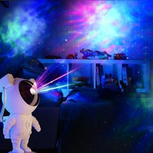Netavantaj Astronot Starry Sky Yıldız Gökyüzü Projektör Lazerli Gece Lambası Nebula Samanyolu Fonksiyonlu