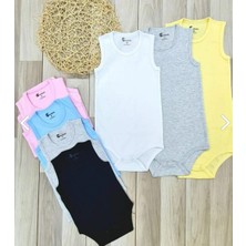Büyük Boy Çocuk Çıtçıtlı Body 2-3-4-5-6-7-8-9-10-11-12 Yaş Çocuk Body (5 Adet)