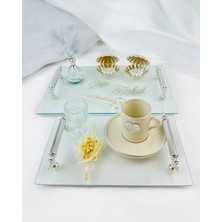 Cyz Home Devotion Şeffaf Söz Tepsisi ve Nişan Tepsi Seti