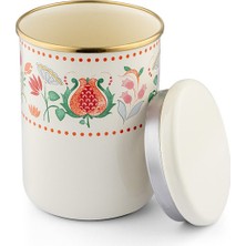 Emsan Nar Emaye Büyük Düz Kavanoz 12X15CM 1,3l