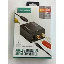 Leonpro Analog Dijital Çevirici Rca Optik Çevirici Analog Optik Çevirici