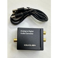 Leonpro Analog Dijital Çevirici Rca Optik Çevirici Analog Optik Çevirici