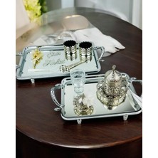 Cyz Home Passion Gümüş Şık Söz Tepsisi ve Nişan Tepsisi