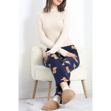 Gıronda Polar Kumaş Pijama Altı Lacivert - 20789.1287.