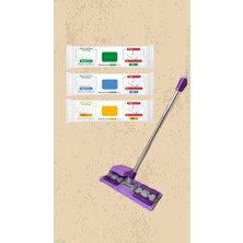Sleepy Mop Easy Clean 3 Çeşit Katkılı Mopa Uyumlu Yer Temizlik Havlusu 50 Yaprak 3 Paket Mop Seti