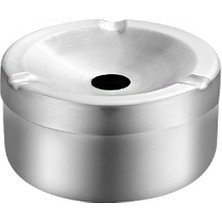 Falconetti Çelik 10  cm . Kafe Restaurant Kapaklı Yuvarlak Kül Tablası Küllük CIN898BY