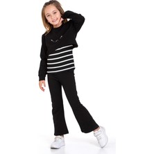 Kız Çocuk 3'lü Takım (Pantolon+Bluz+T-Shirt) 12125