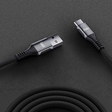 Juo 66W Usb-A To Type-C Örgülü Hızlı Şarj ve Data Kablosu 1 Metre