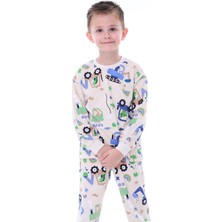 Helenezko Dozer Baskılı Erkek Çocuk Pijama