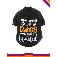 Tarpaws Basic Köpek Baskılı Sweatshirt Dogs Wasted Içi Polarlı Kıyafet