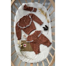 Mini Cayzen Güpürlü Puantiyeli Takım