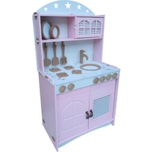 Hedefixtoys Çocuklar Için Eğlenceli Oyuncak Mutfak Seti(Hazeranlı-Ledli)