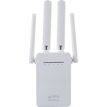 Wifi Antenli Kablosuz Sinyal Güçlendirici Alan Genişletici Wi-Fi Repeater/router/access Point Beyaz