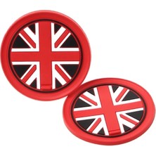 Rosetr Mini Cooper Union Jk - Gray Jk Araç Içi Bardak Altlığı 2'li Set 72mm