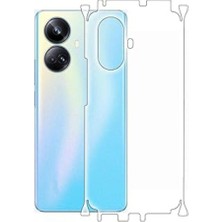 ECR MOBILE Realme 10 Pro Plus ile Uyumlu Mat Tpu Arka Kaplama 360