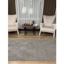 Hoom Rugs Prag 9210 Koyu Gri Modern Makina Halısı