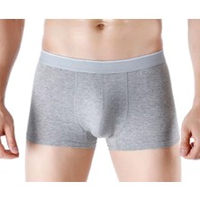 Likralı Düz Renk Erkek Boxer