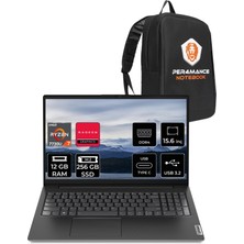 Lenovo V15 Gen 4 Amd Ryzen 7 7730U 12GB 256GB SSD 15.6" Fhd Fdos Taşınabilir Bilgisayar & Per4 Çanta 82YY0013TRP306