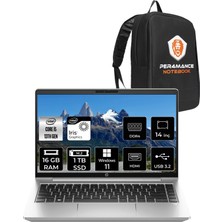 Hp Probook 440 G10 Intel Core I5 1334U 16GB 1tb SSD 14" Fhd W11P Taşınabilir Bilgisayar & Per4 Çanta 9B9F8EAPN413