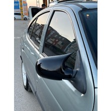 Enes Renault Symbol 1998-2007 Yarasa Ayna Kapağı Fiber Siyah Boyalı