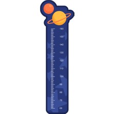 Gezegen Boy Ölçme Cetveli Çocuk Odası Duvar Sticker