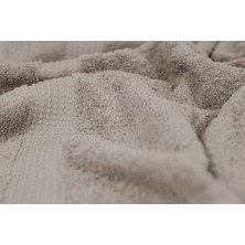 Tomurcuk %100 Pamuk 6'lı El Havlusu Seti | 50X100 cm | Açık Kahverengi