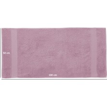 Tomurcuk %100 Pamuk 6'lı El Havlusu Seti | 50X100 cm | Gülkurusu