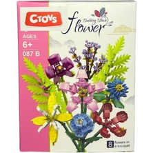 Ctoy Mini Blok Çiçekler 76025 Iris (Süsen)