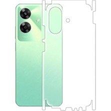 ECR MOBILE Realme C61 ile Uyumlu Mat Tpu Arka Kaplama 360