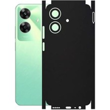 ECR MOBILE Realme Note 60 ile Uyumlu Mat Siyah Arka Kaplama