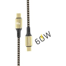 Samsung Galaxy M32 M33 M34 M35 M40 Şarj Kablosu Type-C 60W 3 Metre Uzun Hızlı AZN-C141C