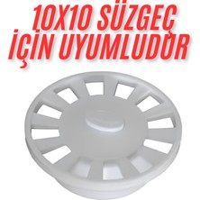 Desiphon 10X10  Süzgeç İçin  Yuvarlak -Oval -Daire  Gider Kapağı , Yer Süzgeci, Izgarası Gider Kapağı