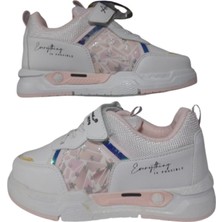 Alessio Kız Çocuk Beyaz-Lila Düz Taban Spor Ayakkabı