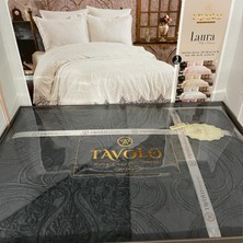 Tavolo Laura 3 Parça Dantelli Lüx Yatak Örtüsü