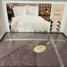 Tavolo Laura 3 Parça Dantelli Lüx Yatak Örtüsü