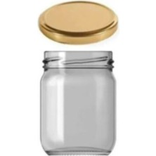 Paşabahçe Gold Kapaklı 20 Adet Mama Kabı Şişecam Cam Kavanoz 210 cc