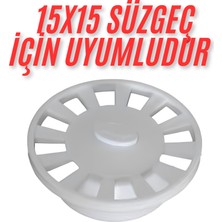 Desiphon 15X15  Süzgeç İçin  Yuvarlak -Oval -Daire  Gider Kapağı , Yer Süzgeci, Izgarası Gider Kapağı