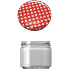 Cam Kavanoz Paşabahçe 300 cc Puantiyeli Kapaklı 6 Adet 330