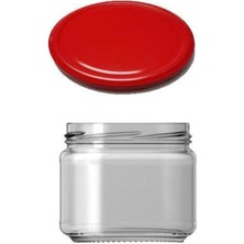 Cam Kavanoz Paşabahçe 300 cc Kırmızı Kapaklı Magnolia 10ADET