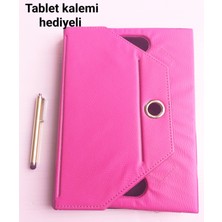 Mefty Technopc Ultrapad UP07.S18GA Uyumlu Universal Dönerli Tablet Kılıfı + Tablet kalemi hediyeli