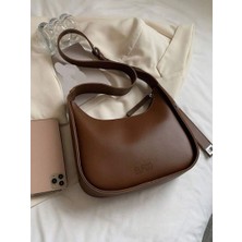 Elfco Soft Bag Model Taba Yumuşak Deri El Kol ve Omuz Çantası